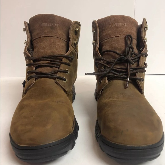 Wolverine Mens Durbin Steel Toe Waterproof Boot Brown Size 12 M - Picture 3 of 6